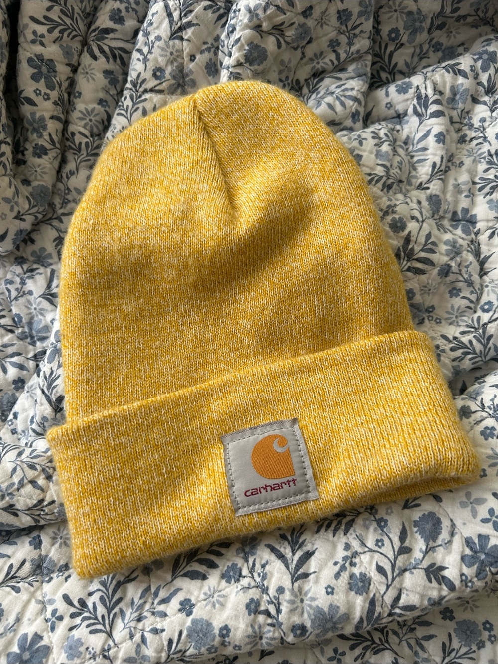 Carhartt Heathered Mustard Knit Cuffed Beanie